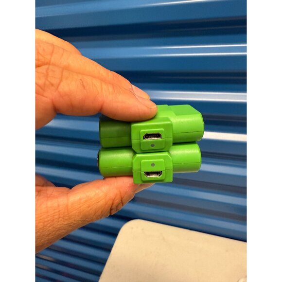 Replacement PowerA Rechargeable Battery Pack For Xbox Controllers Green 1100mAh - Picture 5 of 5